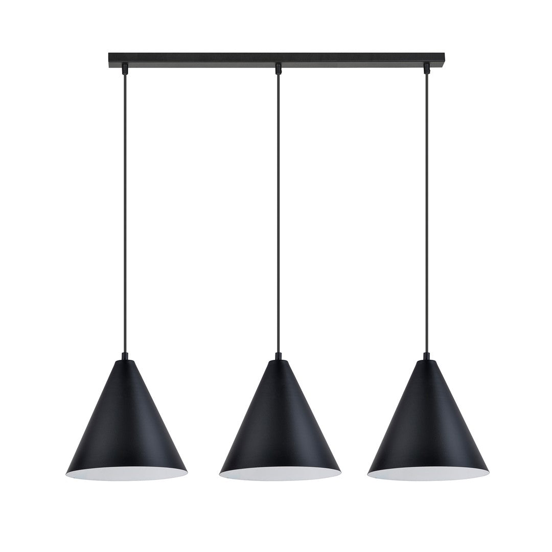 Hanglamp - REBEL 3 ZWART/WIT