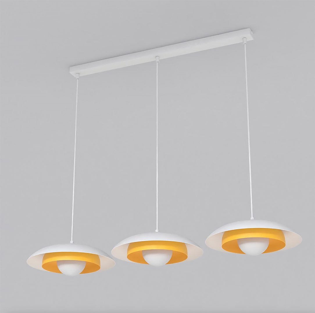 Hanglamp - SKIN 3 WIT ORANJE