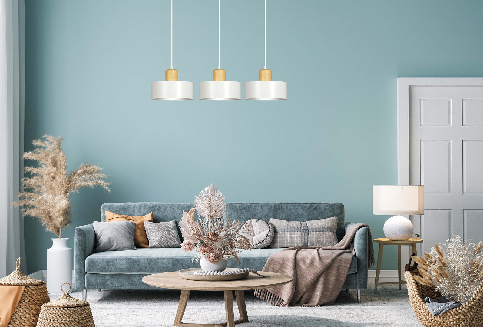 Hanglamp - TORIN 3 WIT