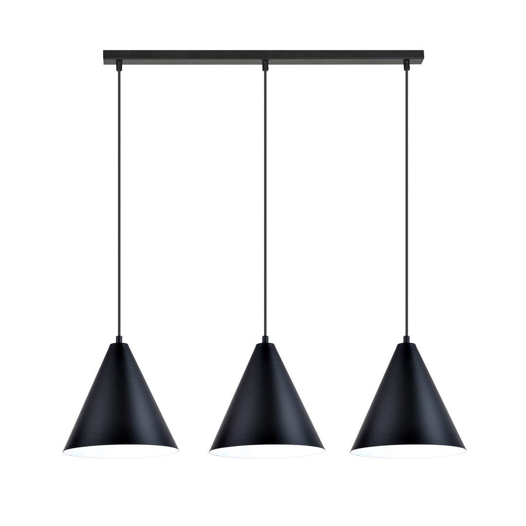 Hanglamp - REBEL 3 ZWART/WIT
