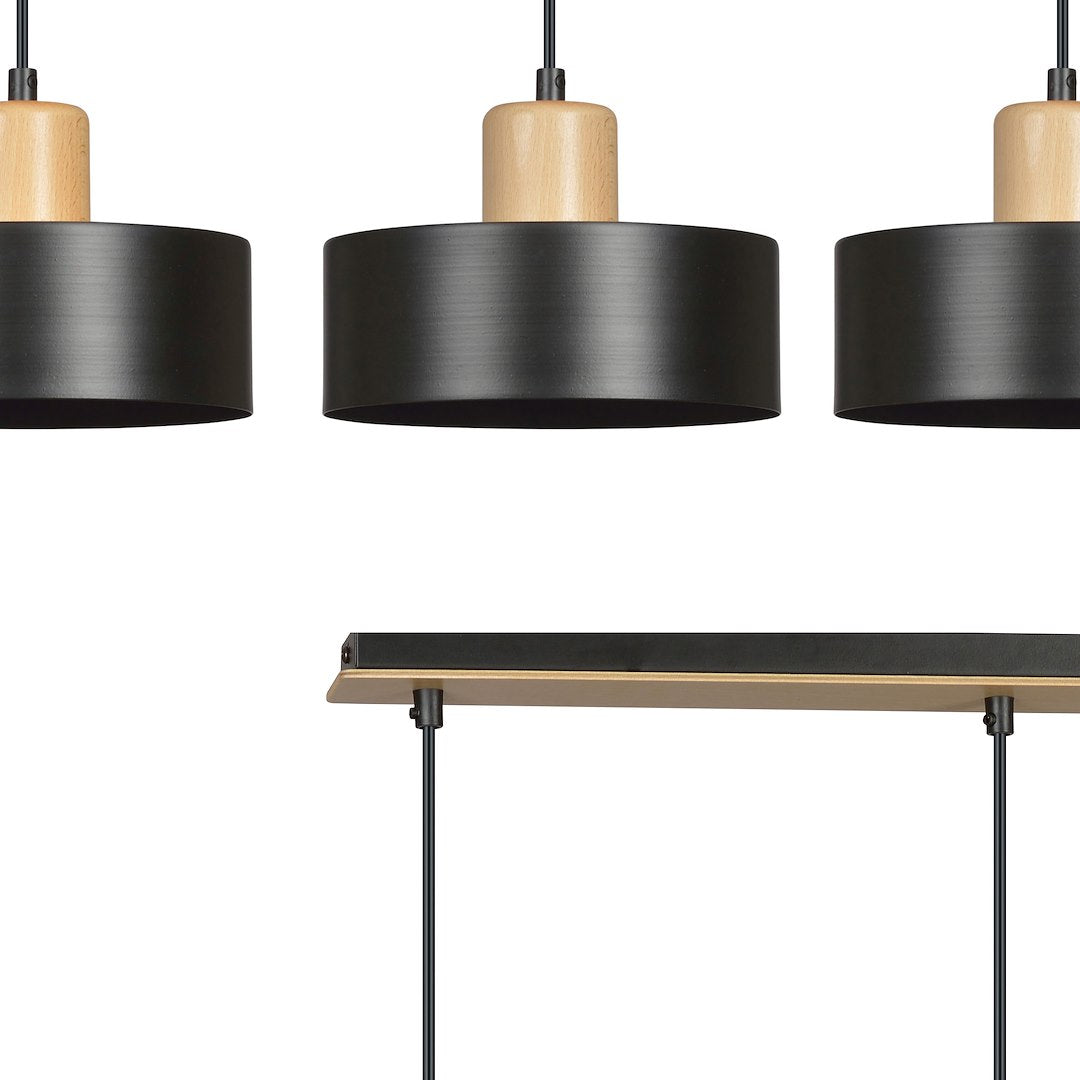Hanglamp - TORIN 3 ZWART