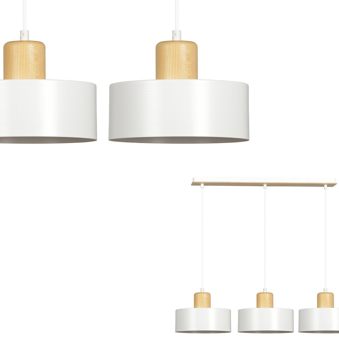Hanglamp - TORIN 3 WIT