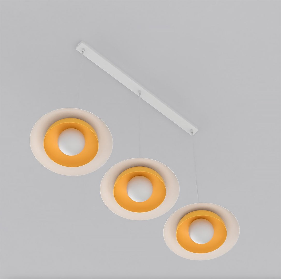 Hanglamp - SKIN 3 WIT ORANJE
