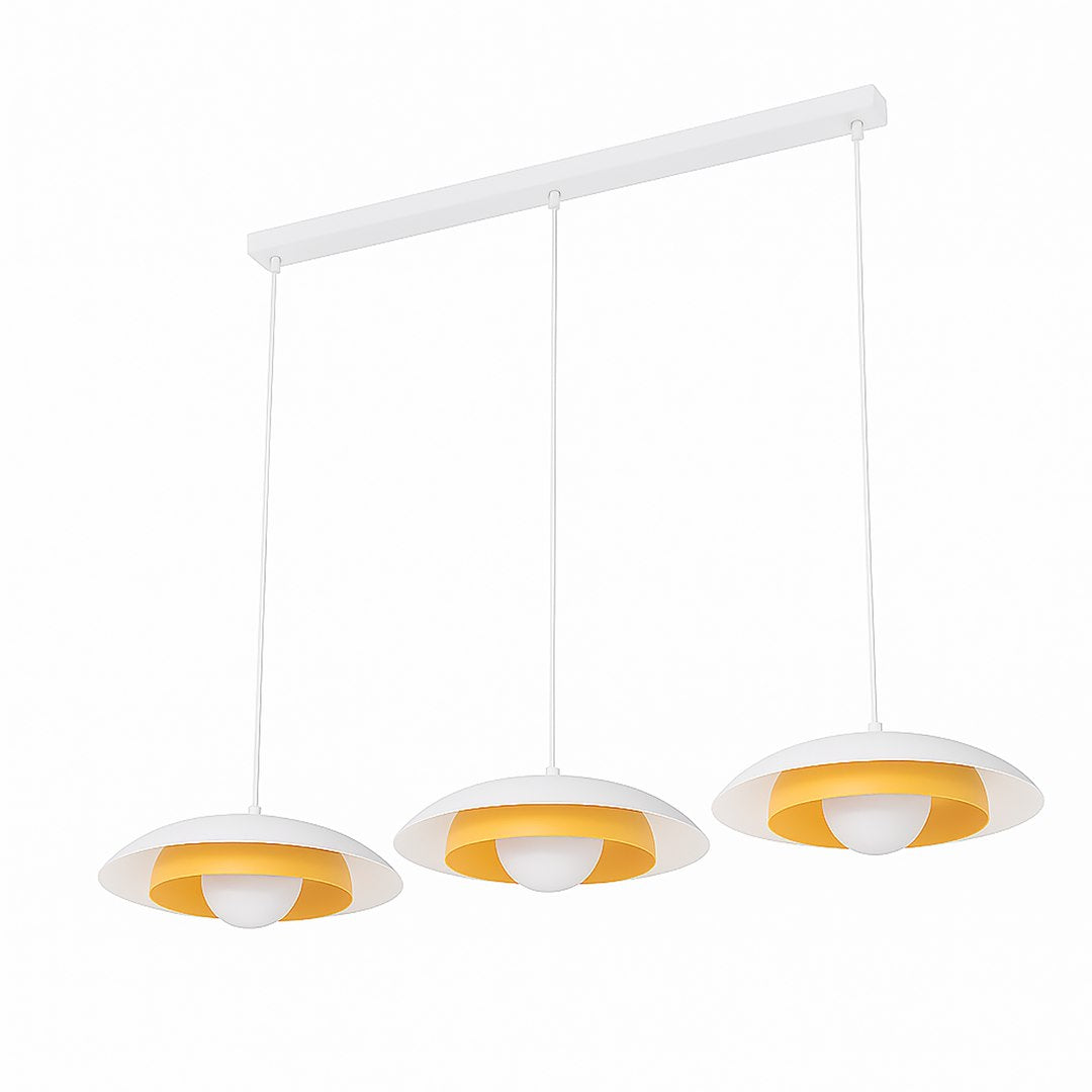Hanglamp - SKIN 3 WIT ORANJE