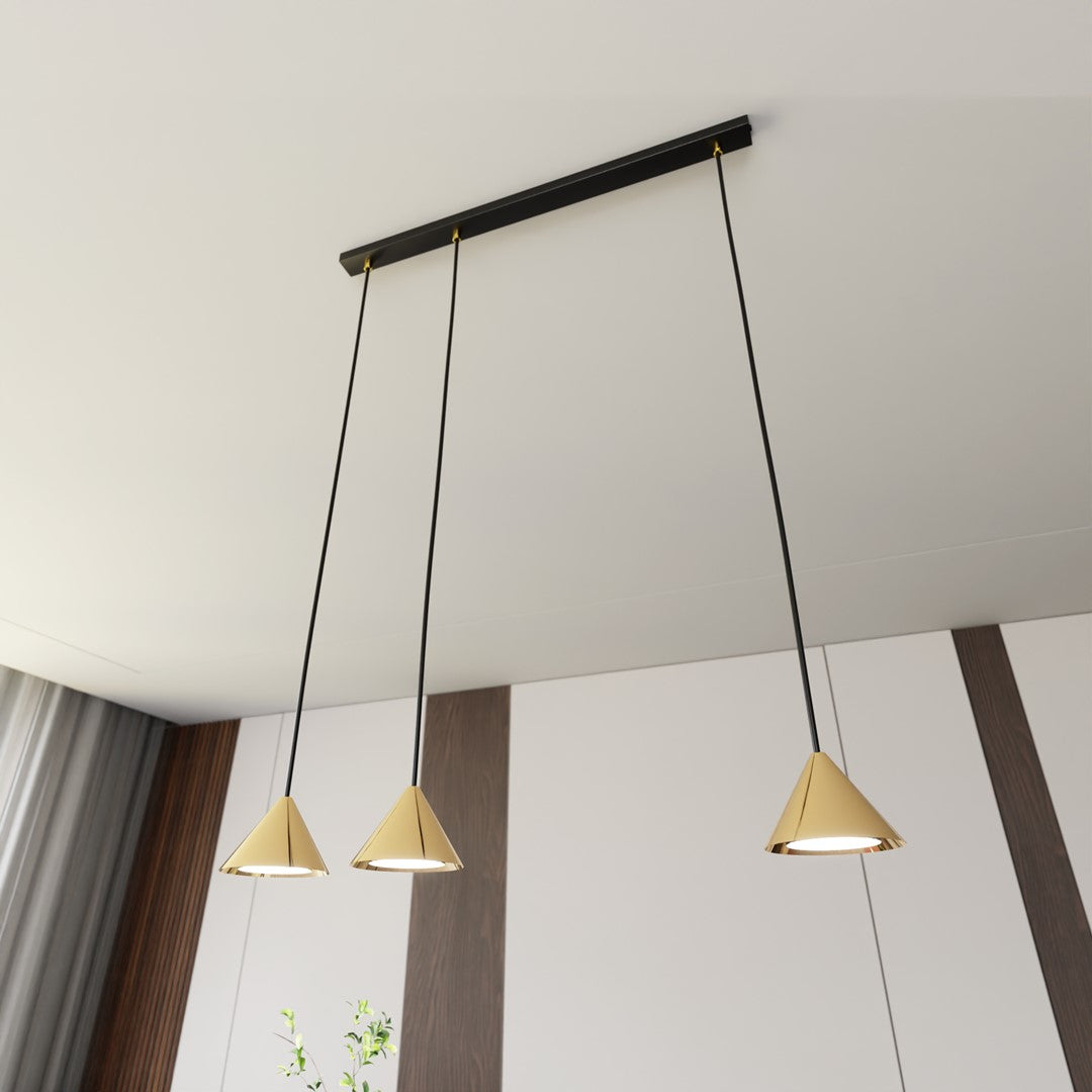 Hanglamp - ELIT 3 BL GOUD