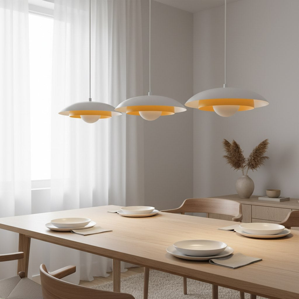 Hanglamp - SKIN 3 WIT ORANJE
