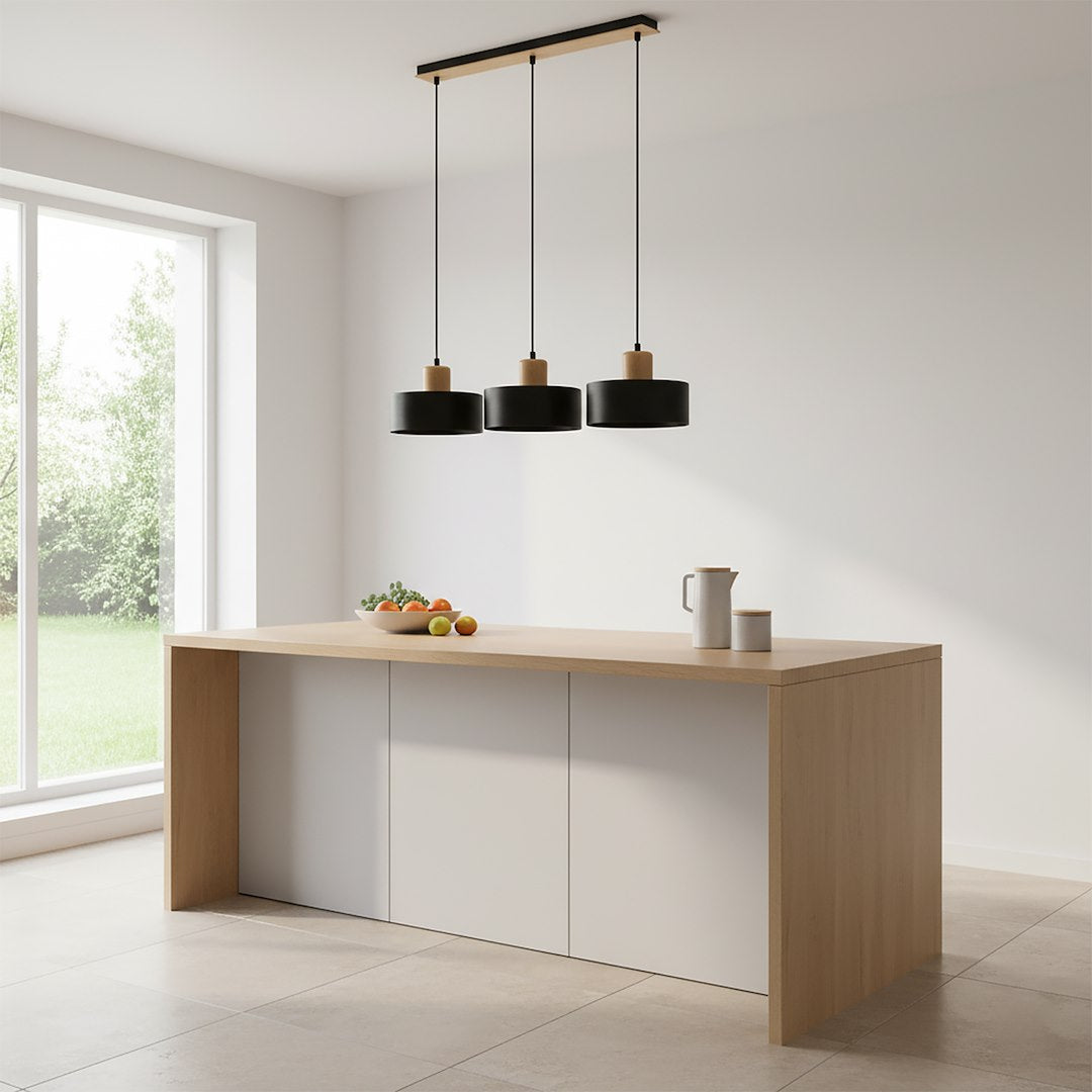 Hanglamp - TORIN 3 ZWART