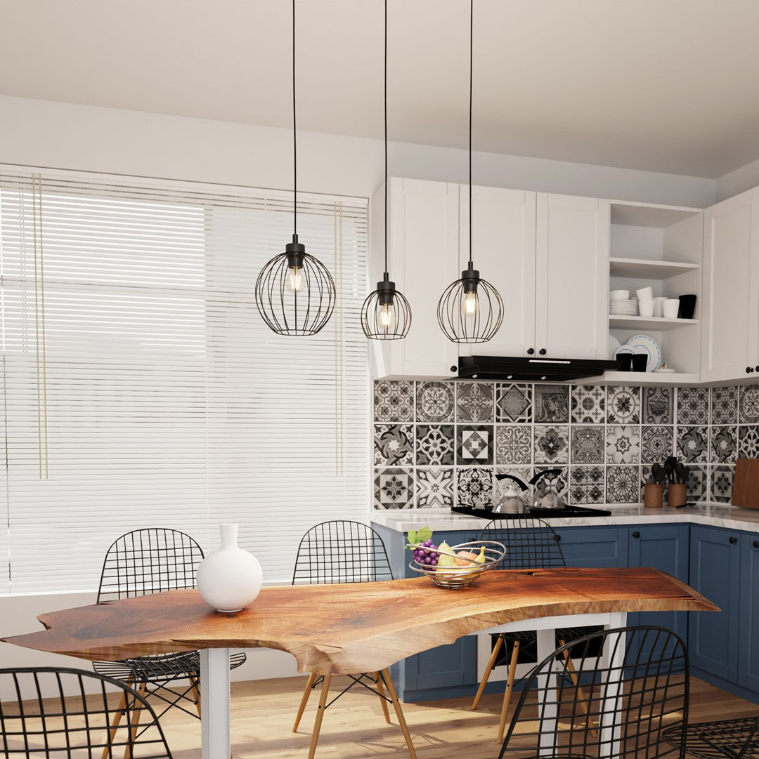 Hanglamp - NANDO 3 blauw