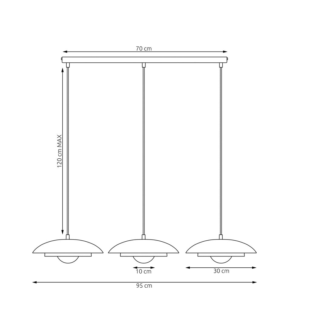 Hanglamp - SKIN 3 WIT MOKKA
