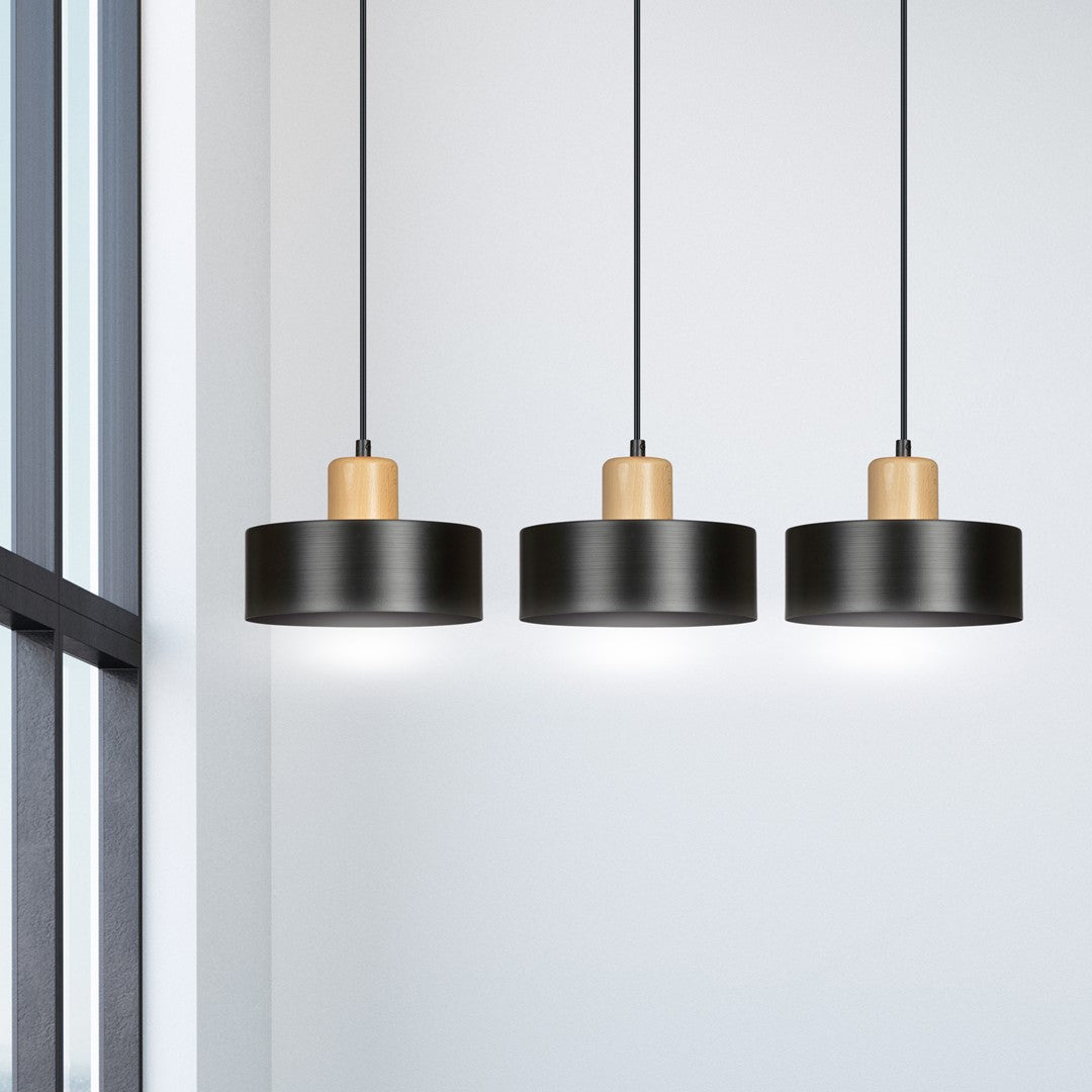 Hanglamp - TORIN 3 ZWART