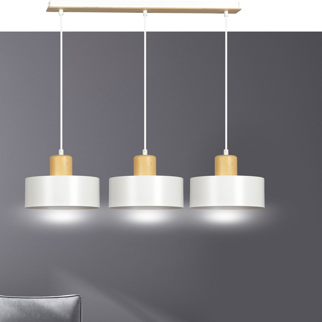 Hanglamp - TORIN 3 WIT