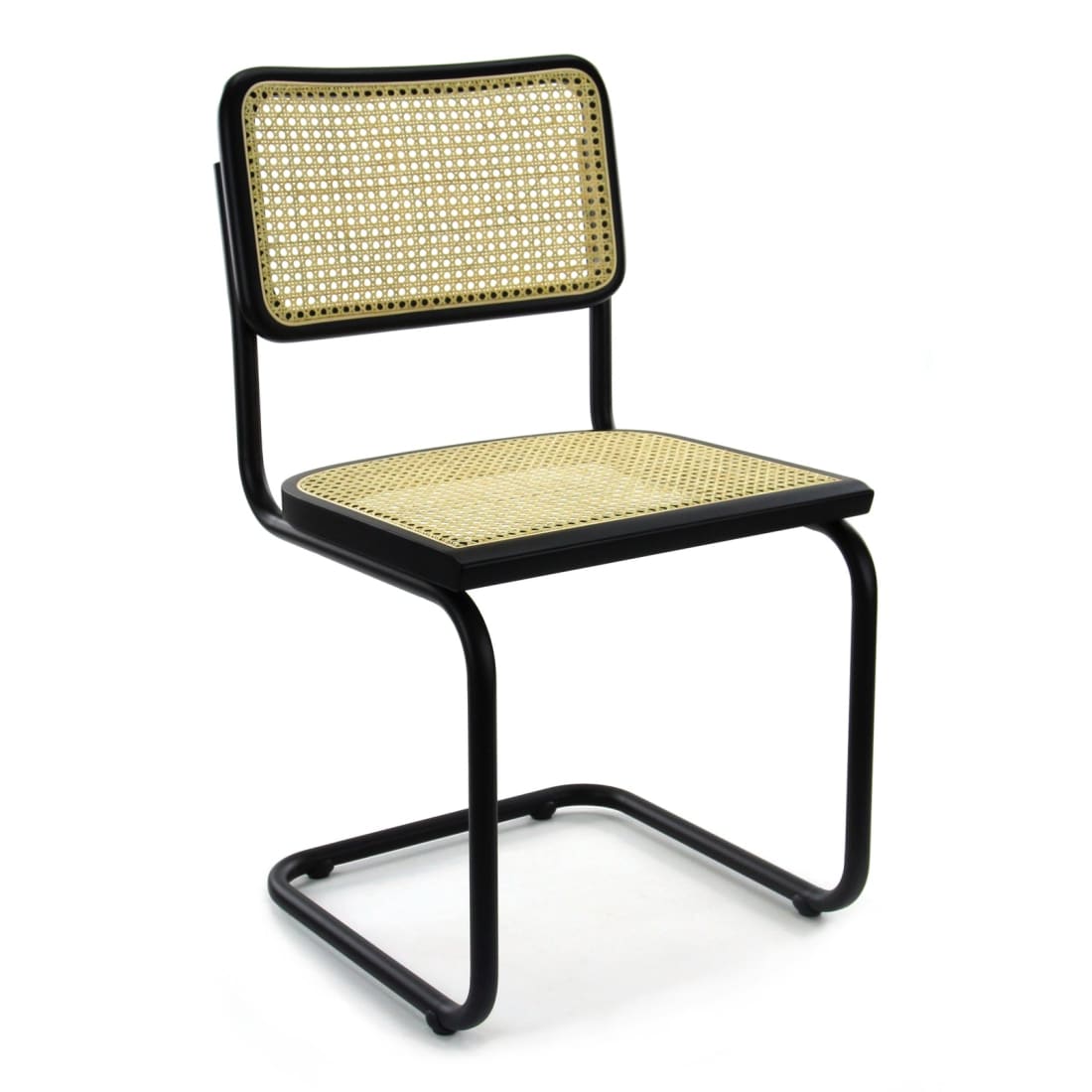 Workliving Bas Eetkamerstoel - Rotan Design Zwart