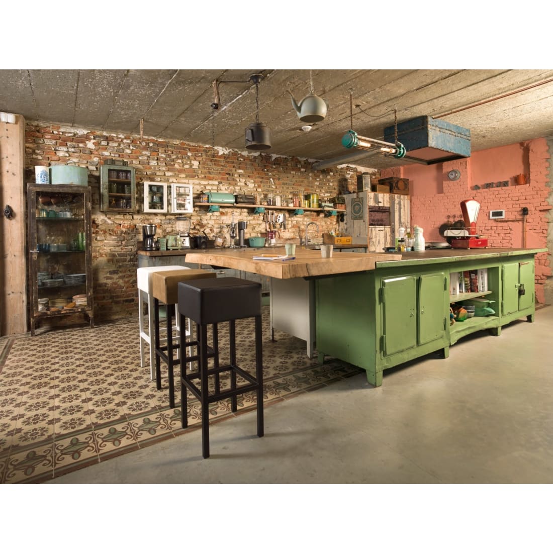 Workliving Barkruk Skai - Zwart / Zwart