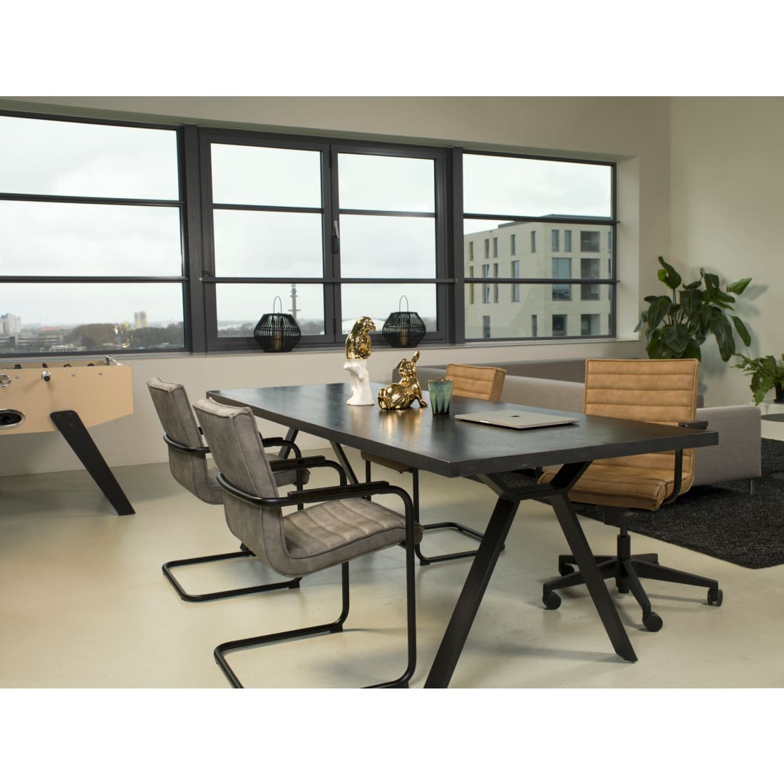 Workliving Haven Eetkamerstoel - vegan leer cognac