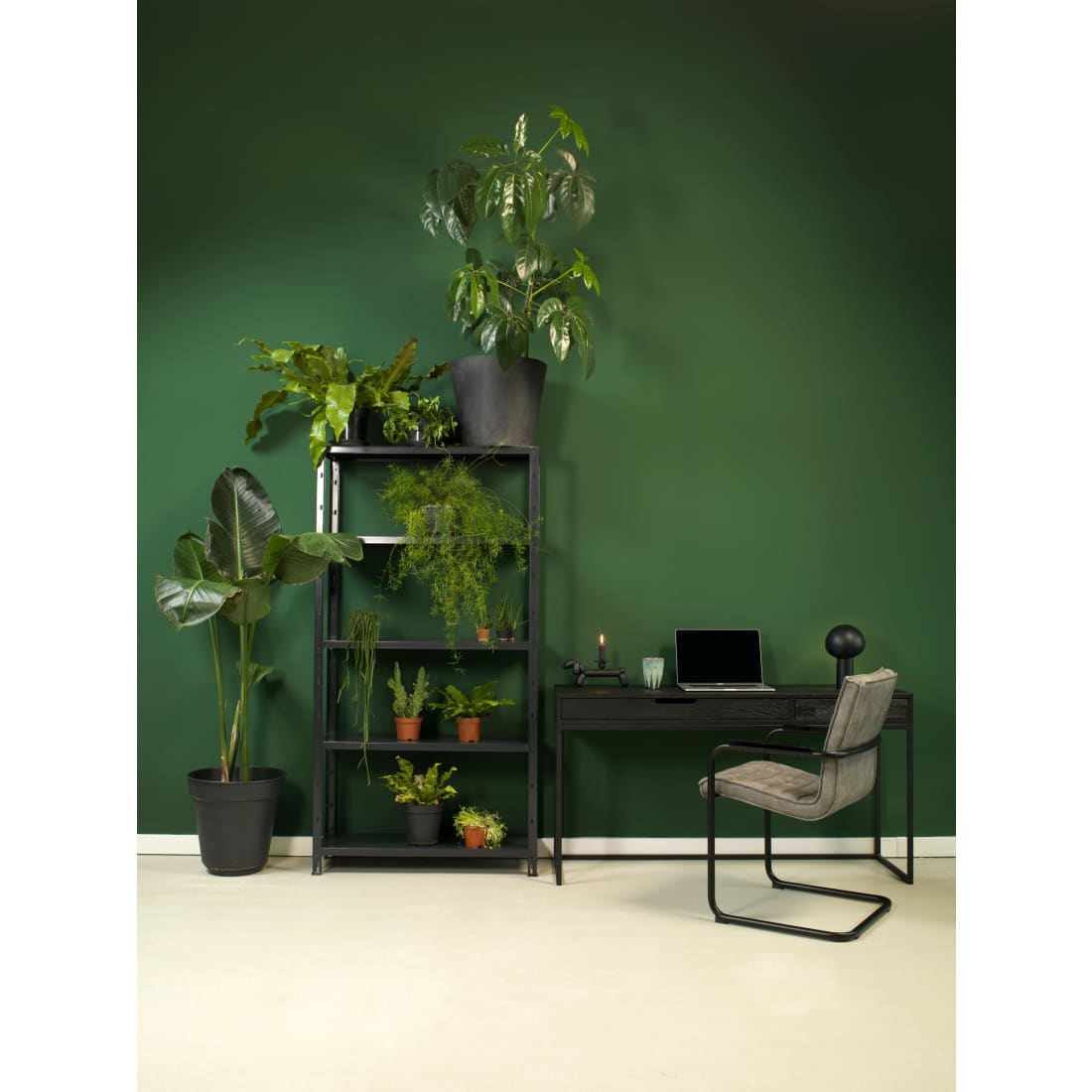 Workliving Haven Eetkamerstoel - Vegan Leer Grijs