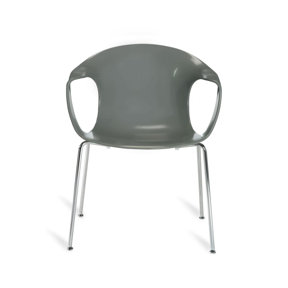 Workliving Flick Eetkamerstoel - Chroom / Grijs