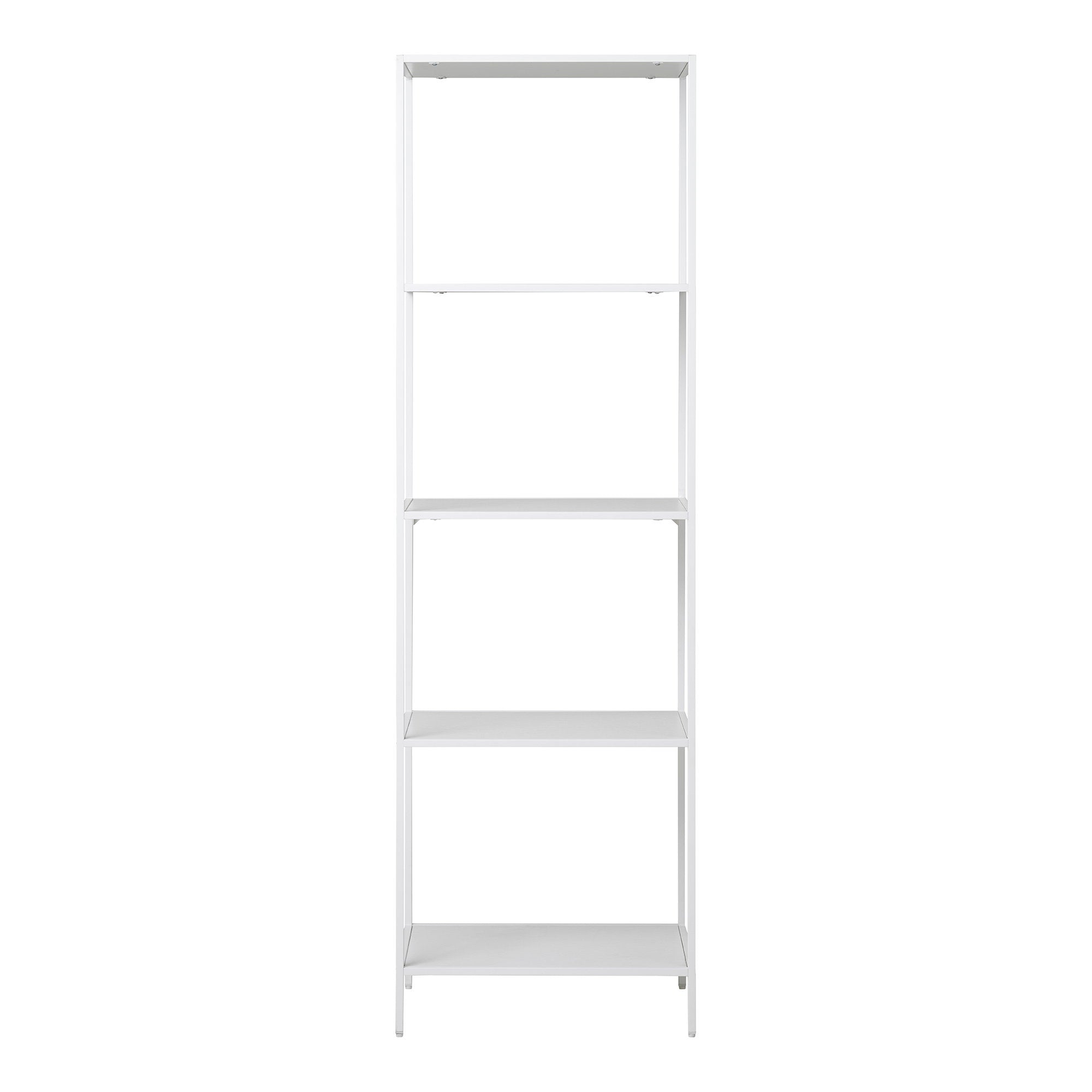 Vita Shelf - Rek, 5 planken, wit frame 51x35x170 cm