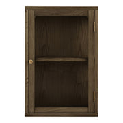 Zamora hangkast - eiken/eikenfineer/gehard glas 20x40x60 cm