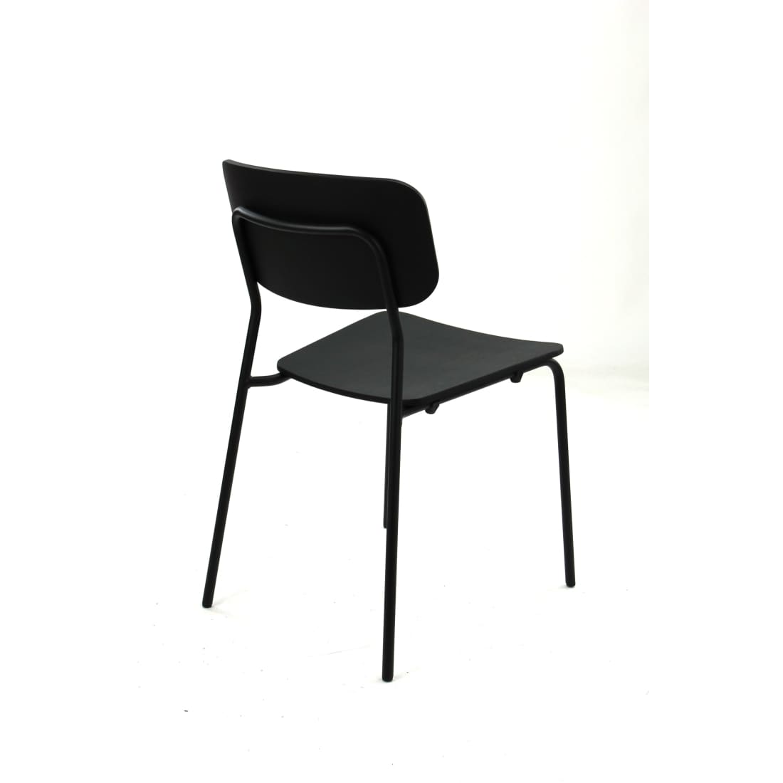 Workliving Bianca eetkamerstoel - houten design, zwart eiken