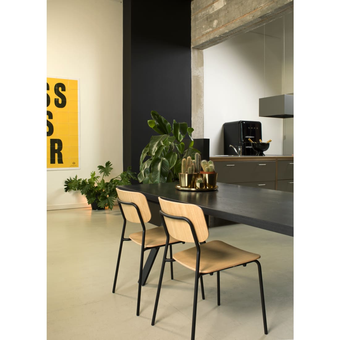 Workliving Bianca eetkamerstoel - houten design, licht eiken