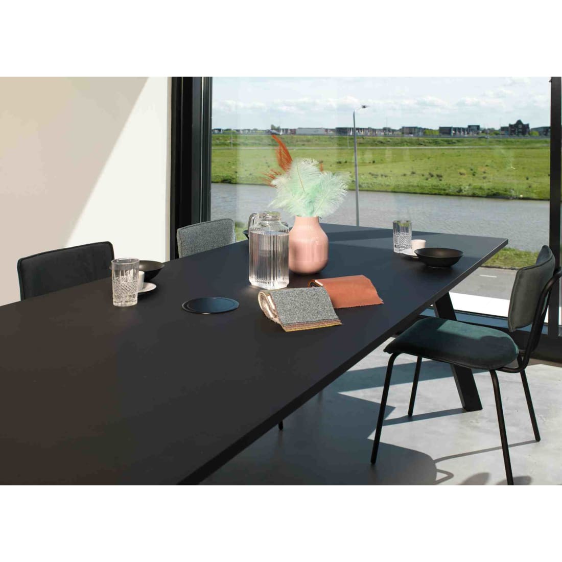 Workliving Eetkamerstoel Bo Society - Bouclé Mosterd