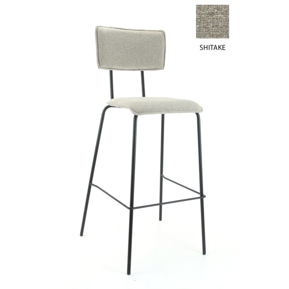 Workliving hoge barkruk Bo Society - bouclé shiitake