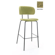 Workliving Hoge barkruk Society Bo - bouclé mosterd