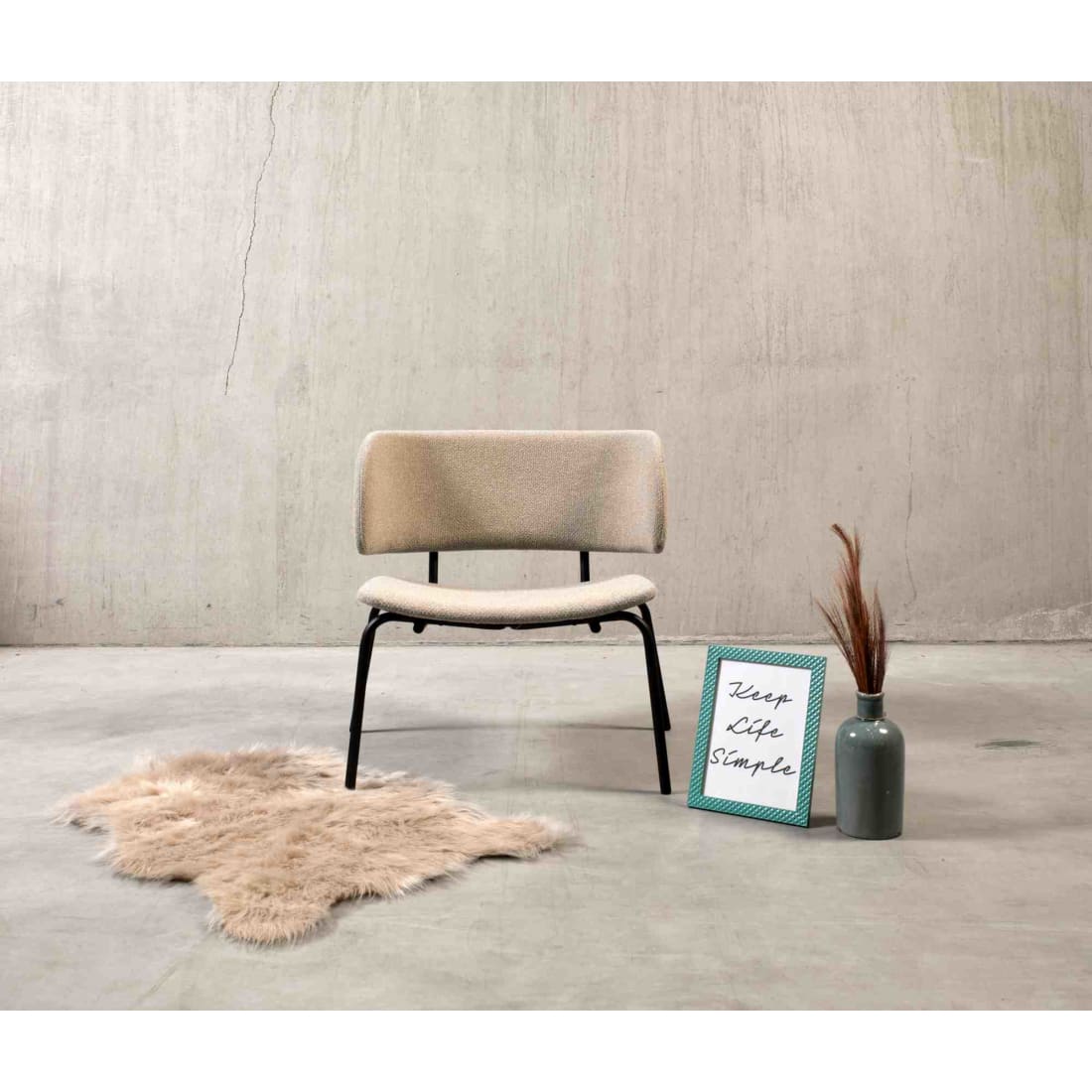 Workliving Bo Lounge Fauteuil - Society Boucle Shitake