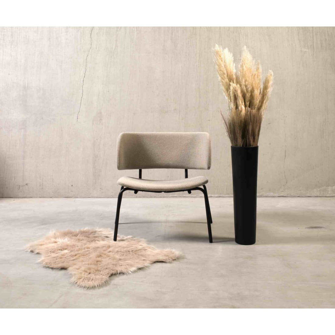 Workliving Bo Lounge Fauteuil - Society Boucle Shitake