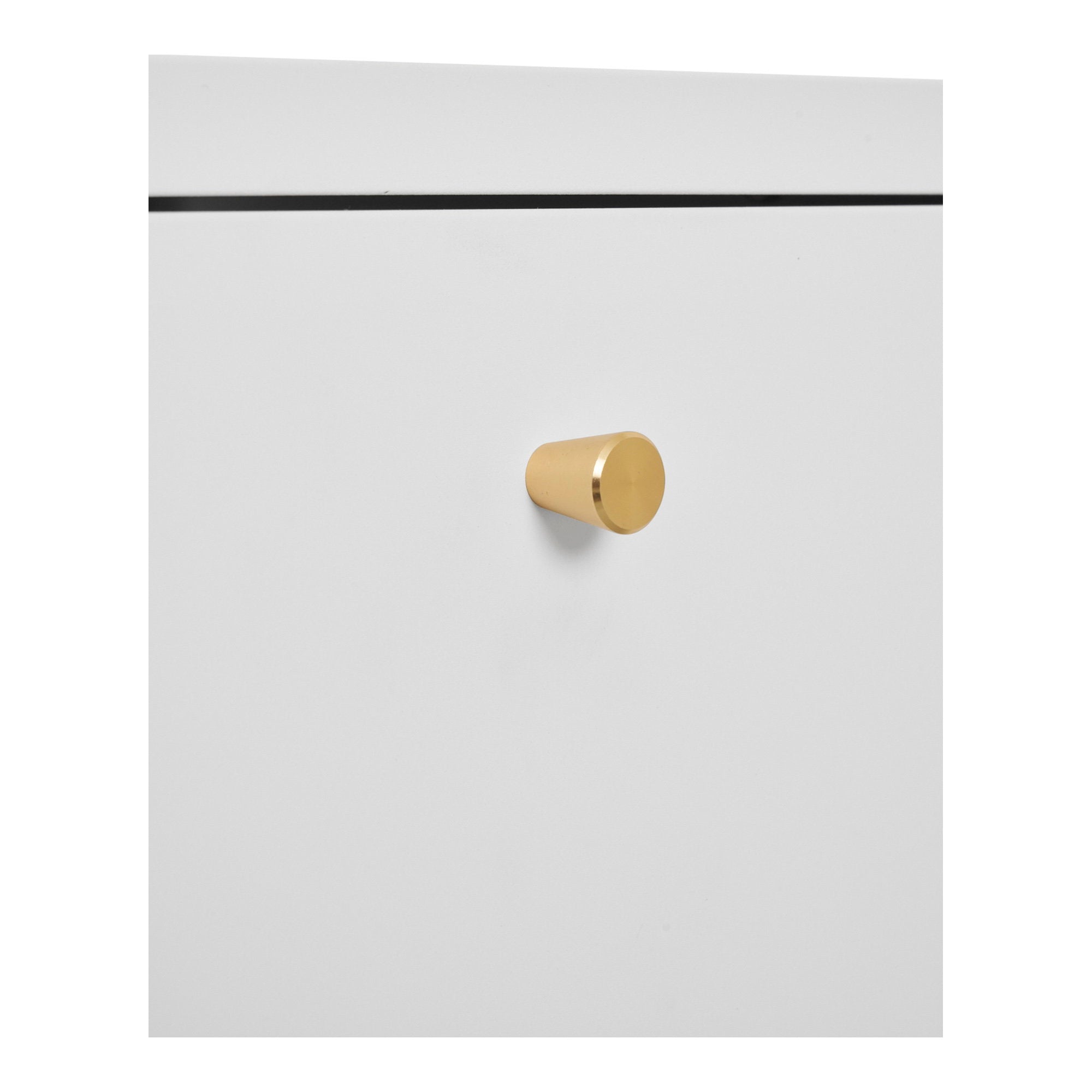 Dalby Chest - ladekast, 2 lades, staal, wit 40x40x59,5 cm