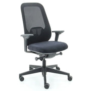 Workliving Nora Mesh Zwart Regain - Ergonomische bureaustoel, ontwerp NEN 1335