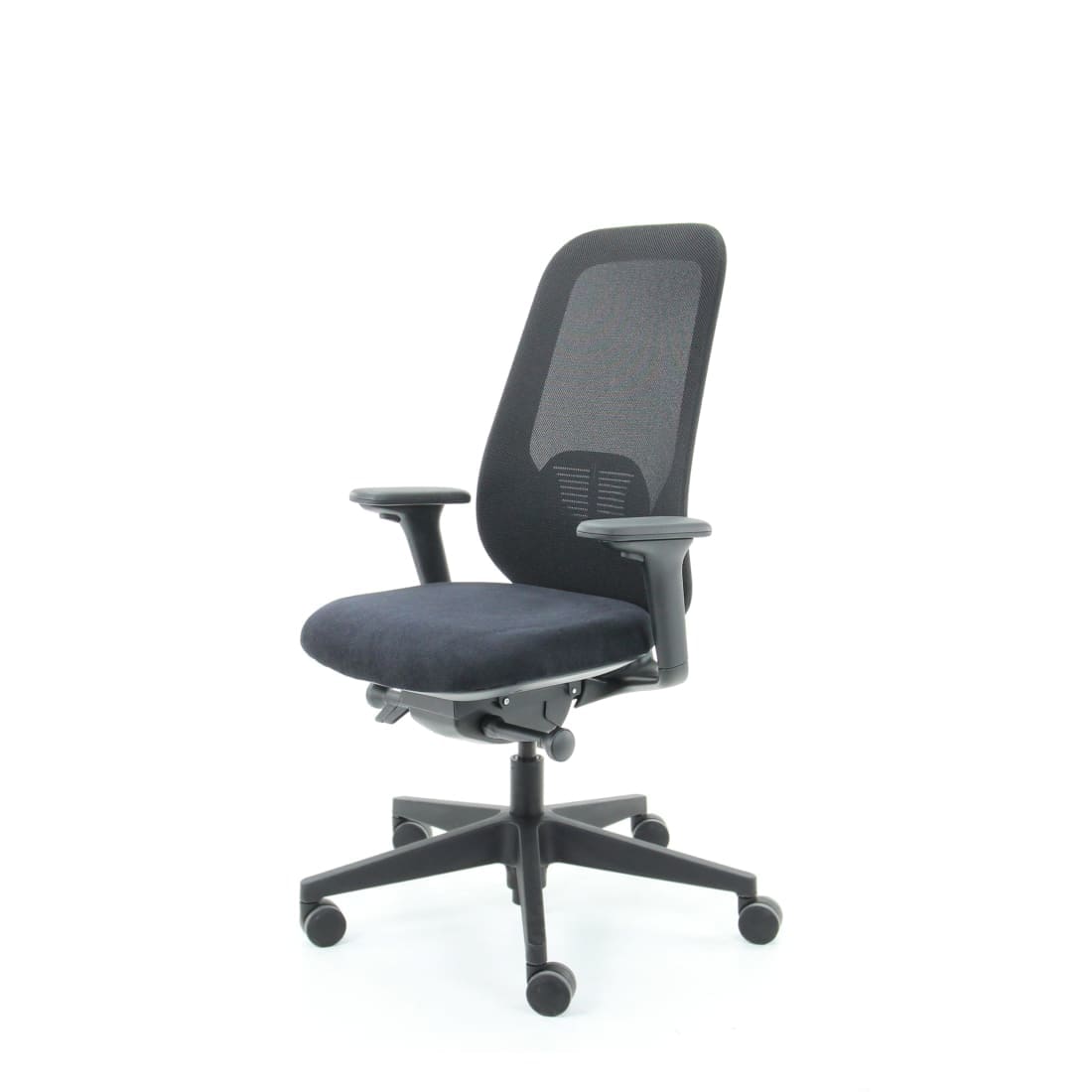 Workliving Nora Mesh Zwart Regain - Ergonomische bureaustoel, ontwerp NEN 1335