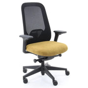 Workliving Nora Mesh Geel Regain - ergonomische design-bureaustoel NEN1335