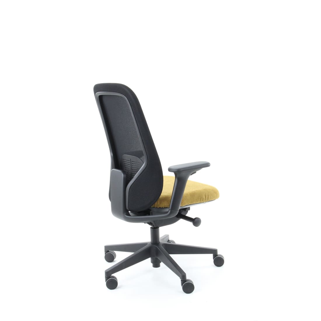 Workliving Nora Mesh Geel Regain - ergonomische design-bureaustoel NEN1335
