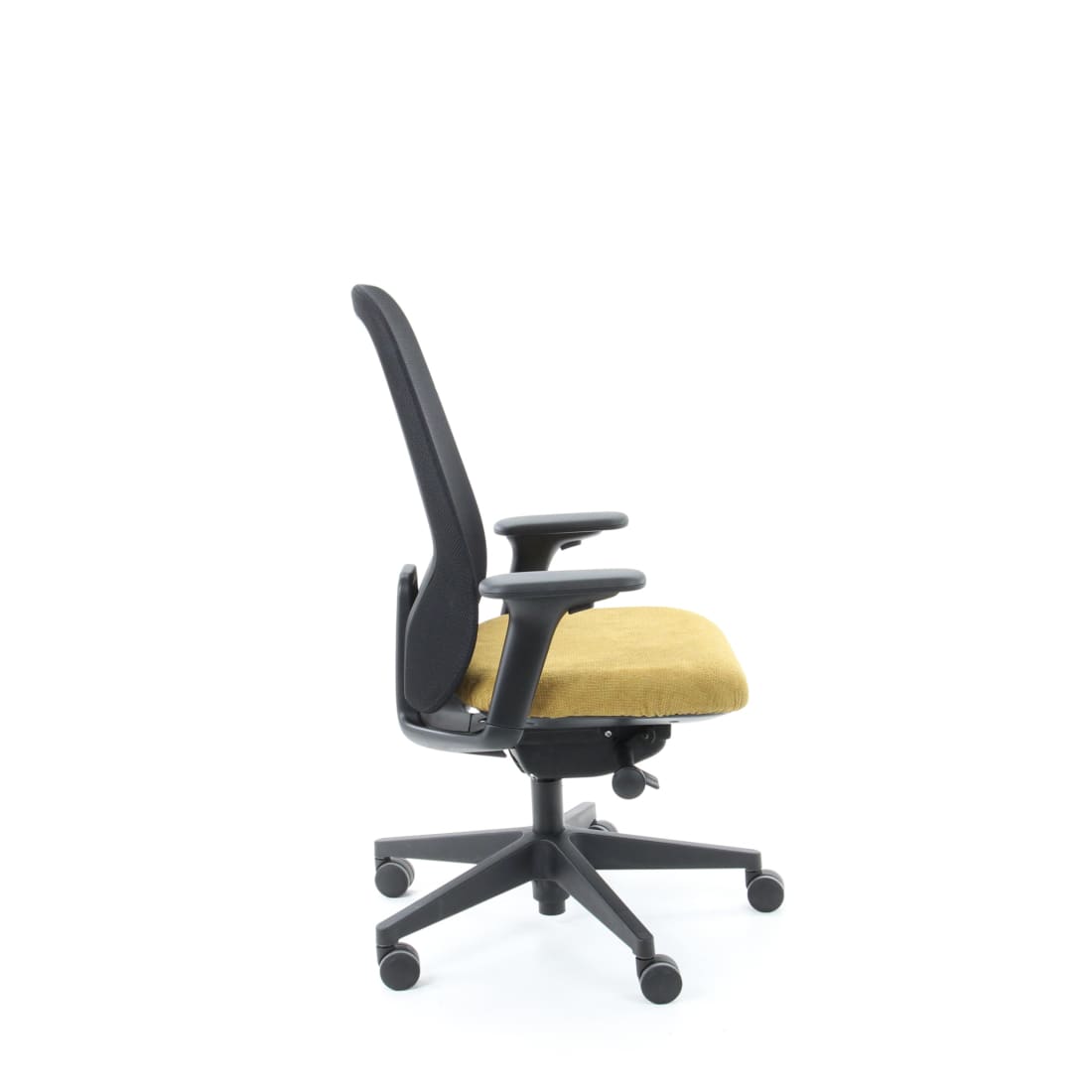 Workliving Nora Mesh Geel Regain - ergonomische design-bureaustoel NEN1335