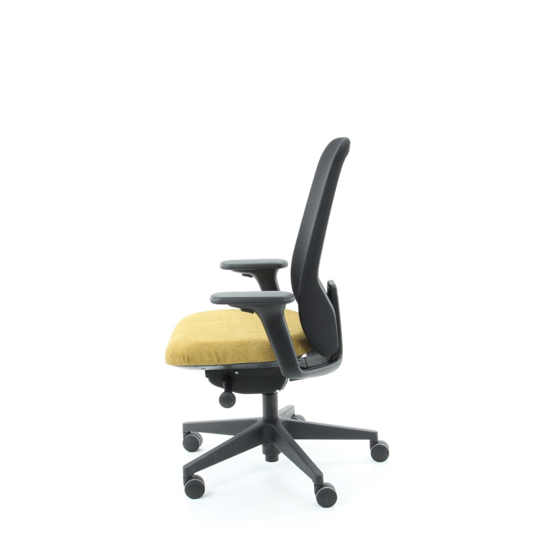 Workliving Nora Mesh Geel Regain - ergonomische design-bureaustoel NEN1335
