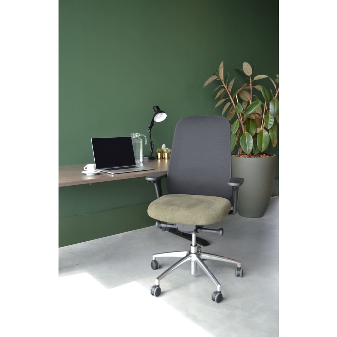 Workliving Nora Mesh Groen Regain - Bureaustoel Ergonomisch ontwerp NEN 1335