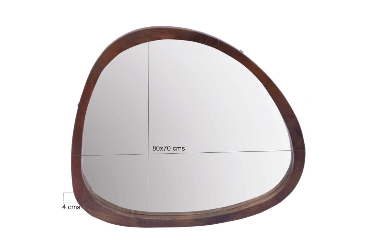 Spiegel Brix Joy Notenhout