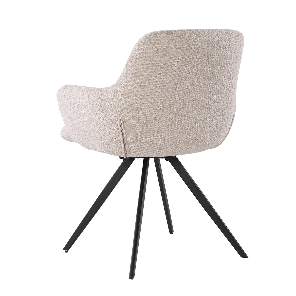 Eetkamerstoel Doreen Bouclé Beige