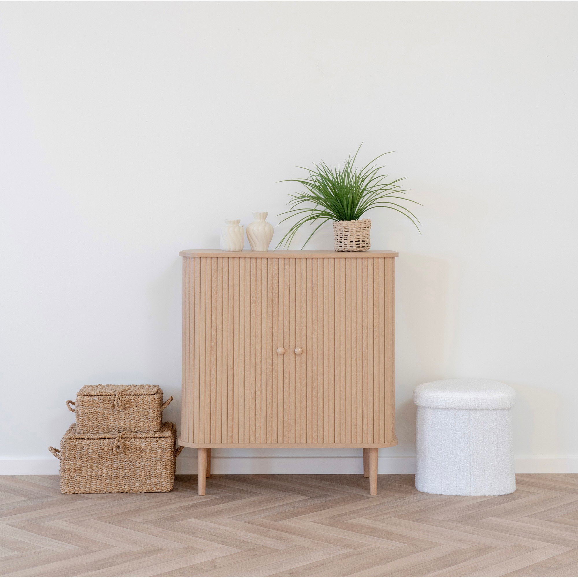 Nikko dressoir - 2 deuren, naturel 80x40x87 cm