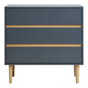 Bisley Chest - ladekast, geverfd hout, 3 lades, donkergrijs 80x40x80 cm