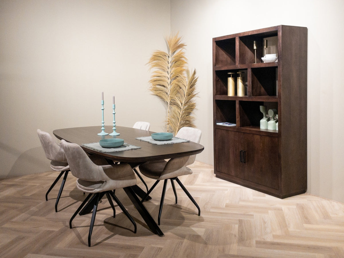 Eettafel Jesper Deens Ovaal Bruin 210 cm