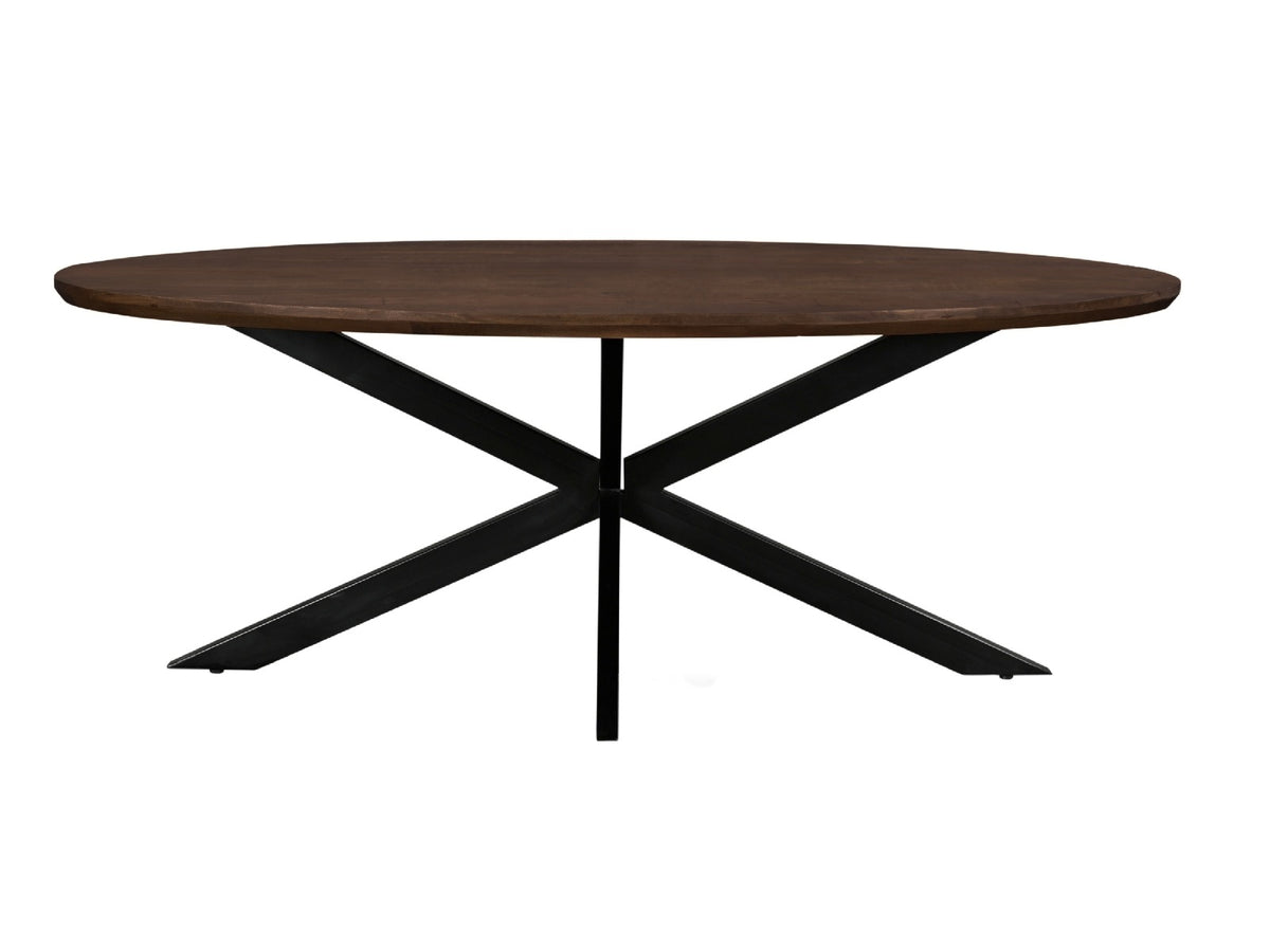 Eettafel Jesper Ovaal Bruin 210 cm