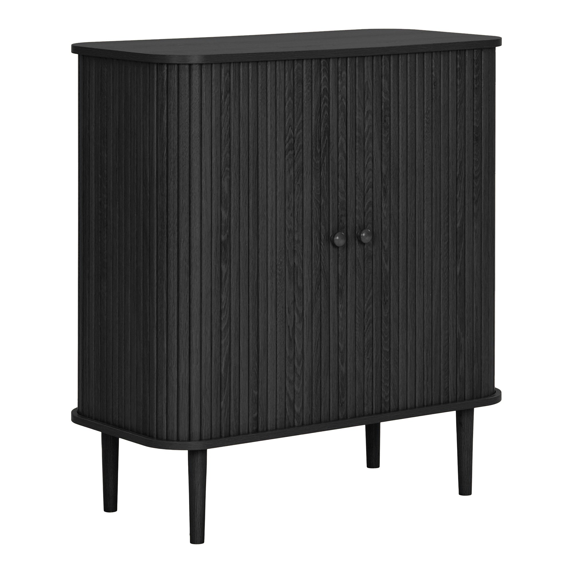 Nikko Sideboard - dressoir, 2 deuren, zwart 80x40x87 cm