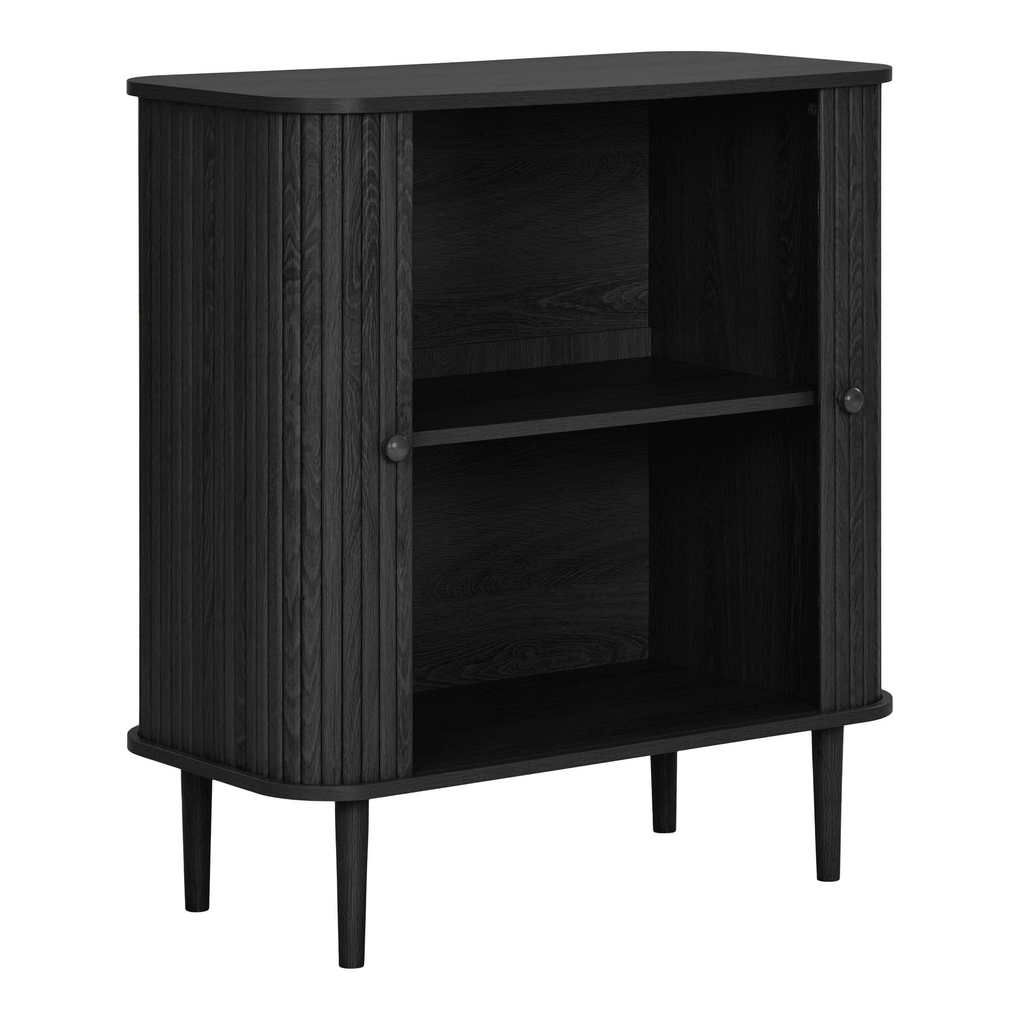 Nikko Sideboard - dressoir, 2 deuren, zwart 80x40x87 cm