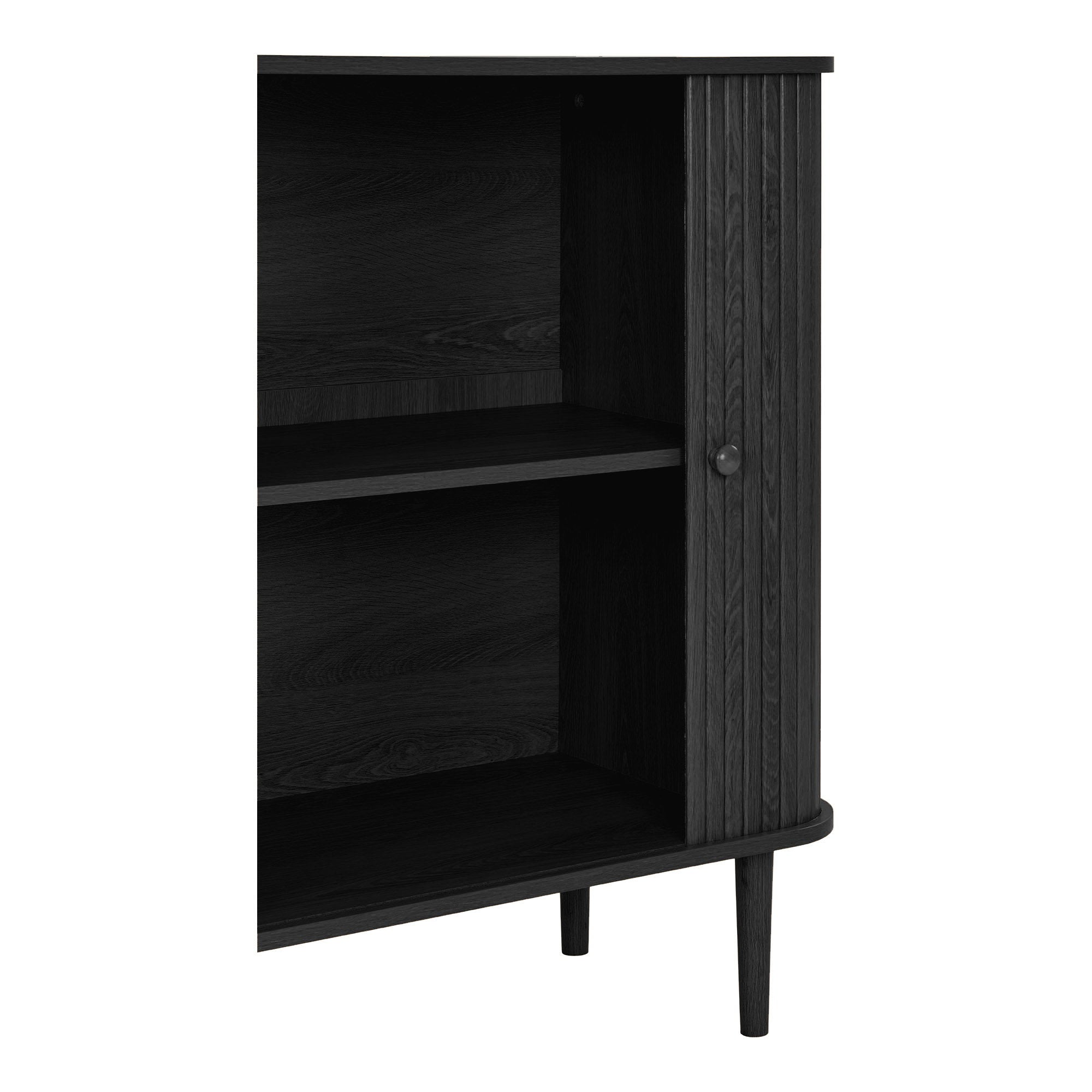 Nikko Sideboard - dressoir, 2 deuren, zwart 80x40x87 cm