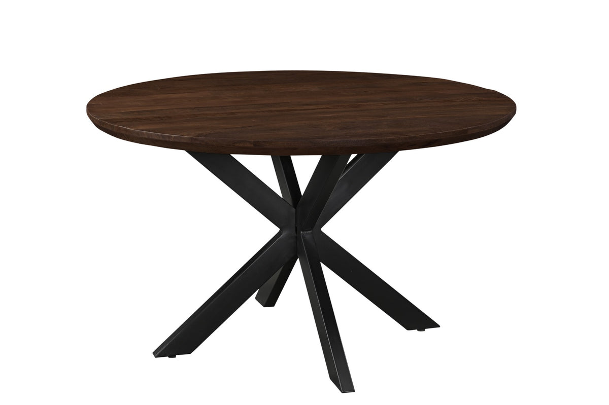 Eettafel Jesper Rond Bruin 130 cm