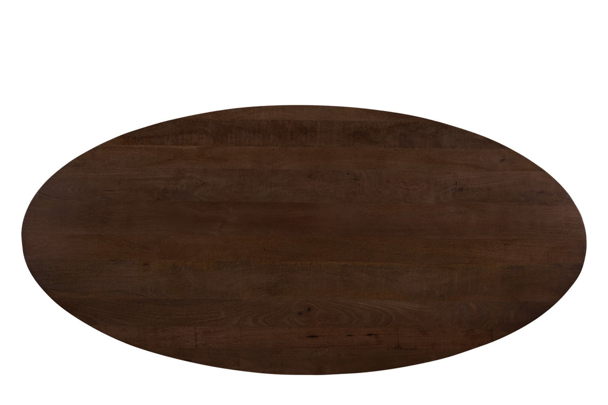 Eettafel Jesper Ovaal Bruin 240 cm