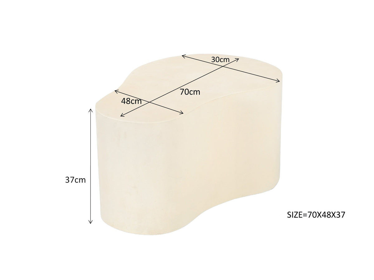 Salontafel Brix Biologisch Zandkleurig 70 cm
