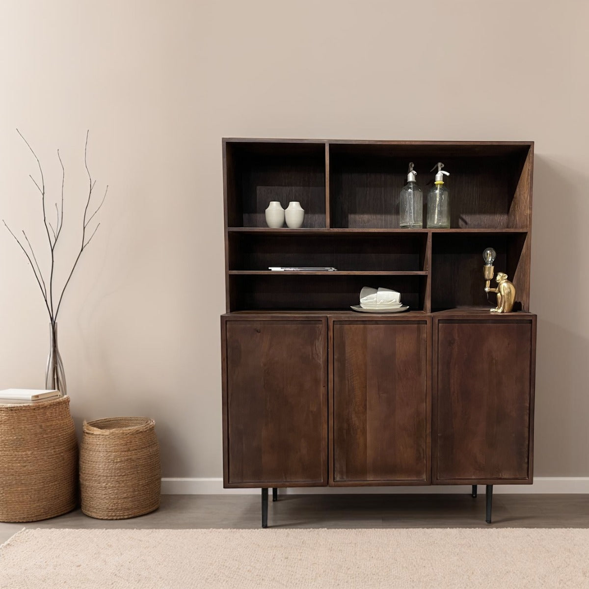 Wandkast Elan Bruin 135 cm